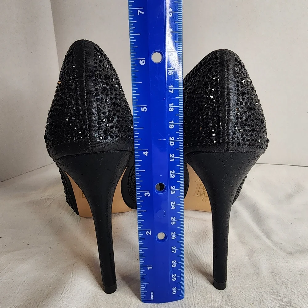 Lauren Lorraine Bernice‎ Pump Womens size 7.5 Mesh Peep Toe Slip-On Stiletto